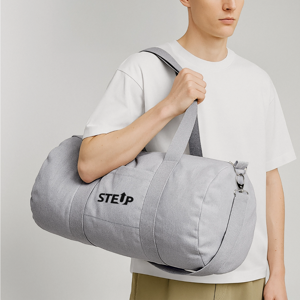 StepUp Duffle Bag - BlackLogo - heather grey