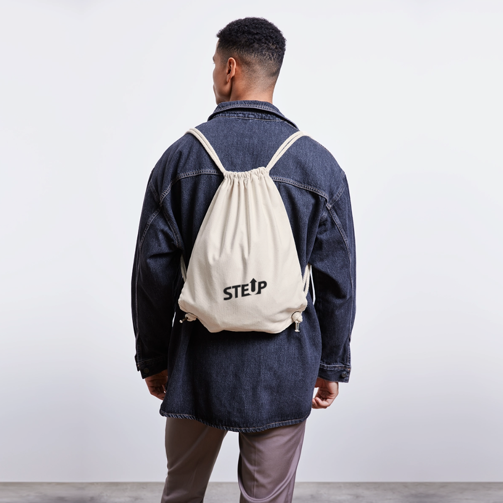 StepUp Gym Bag - BlackLogo - Naturweiß