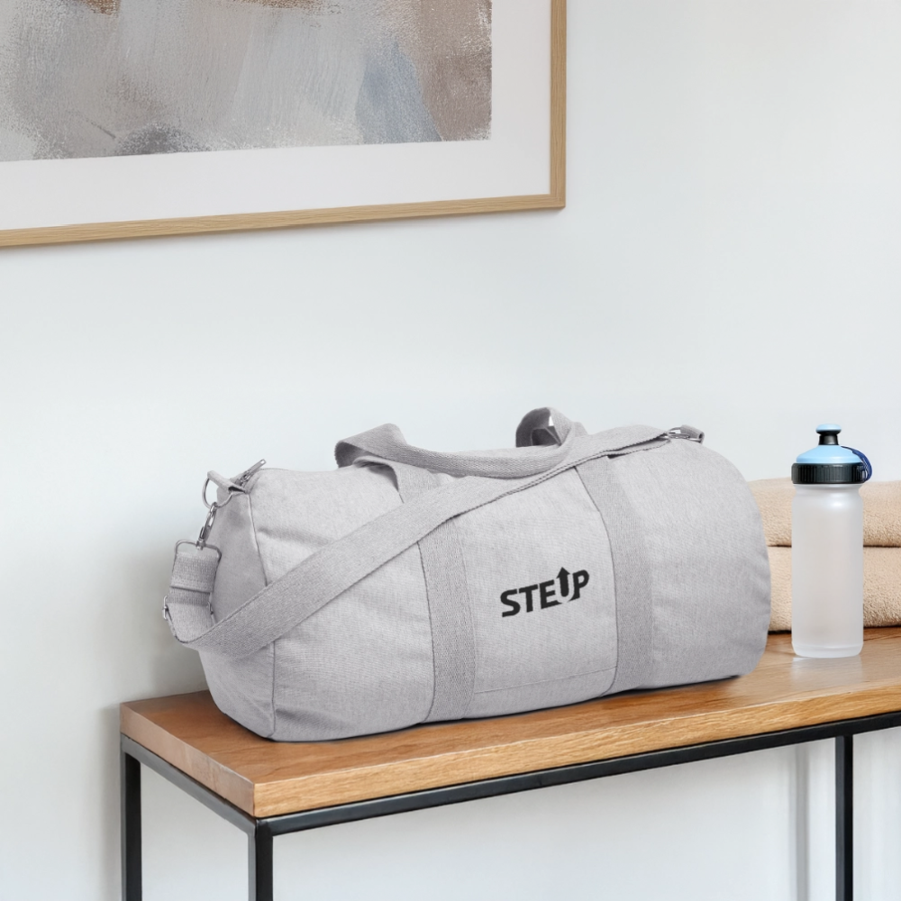 StepUp Duffle Bag - BlackLogo - heather grey