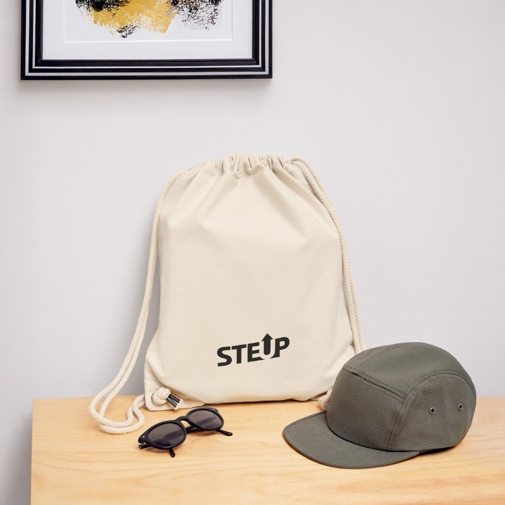 StepUp Gym Bag - BlackLogo - Naturweiß
