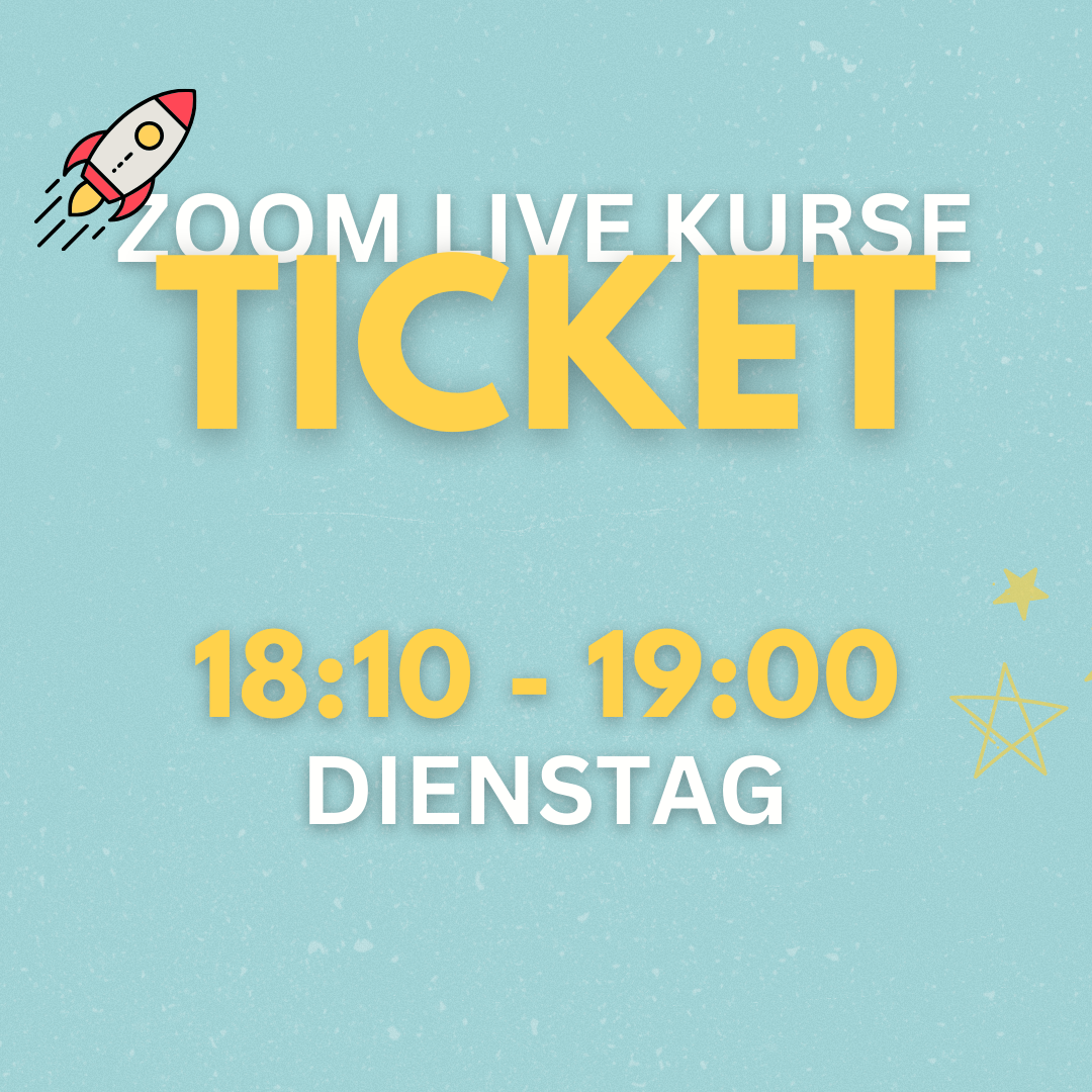 August Einzelticket | Fatburner Step Cardio + Workout | Live Kurs | DI 18:10 - 19:00 Uhr