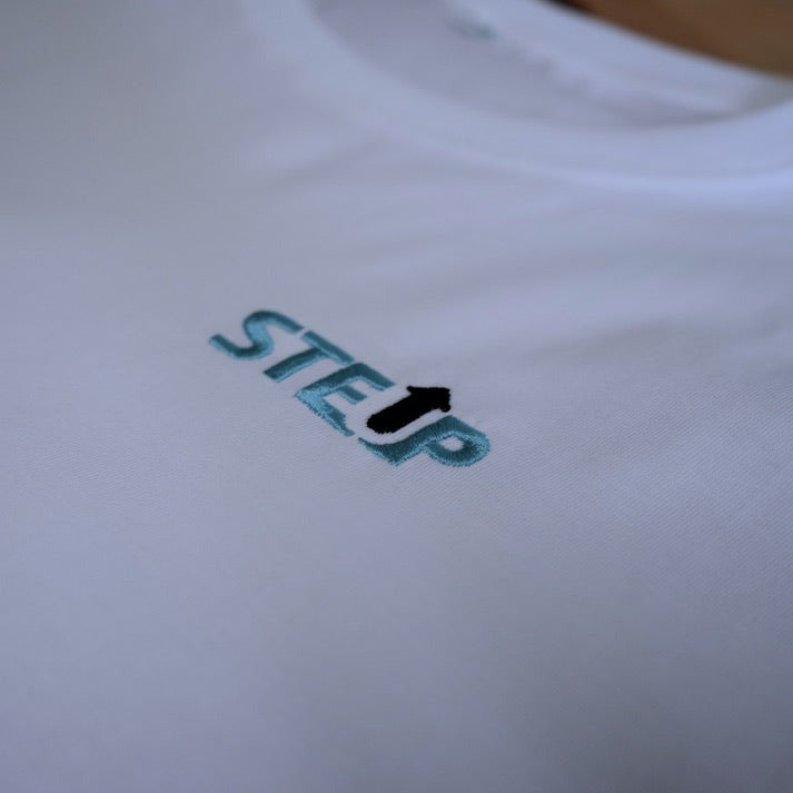 StepUp | Herren weißes Oversized Bio Baumwoll T-Shirt