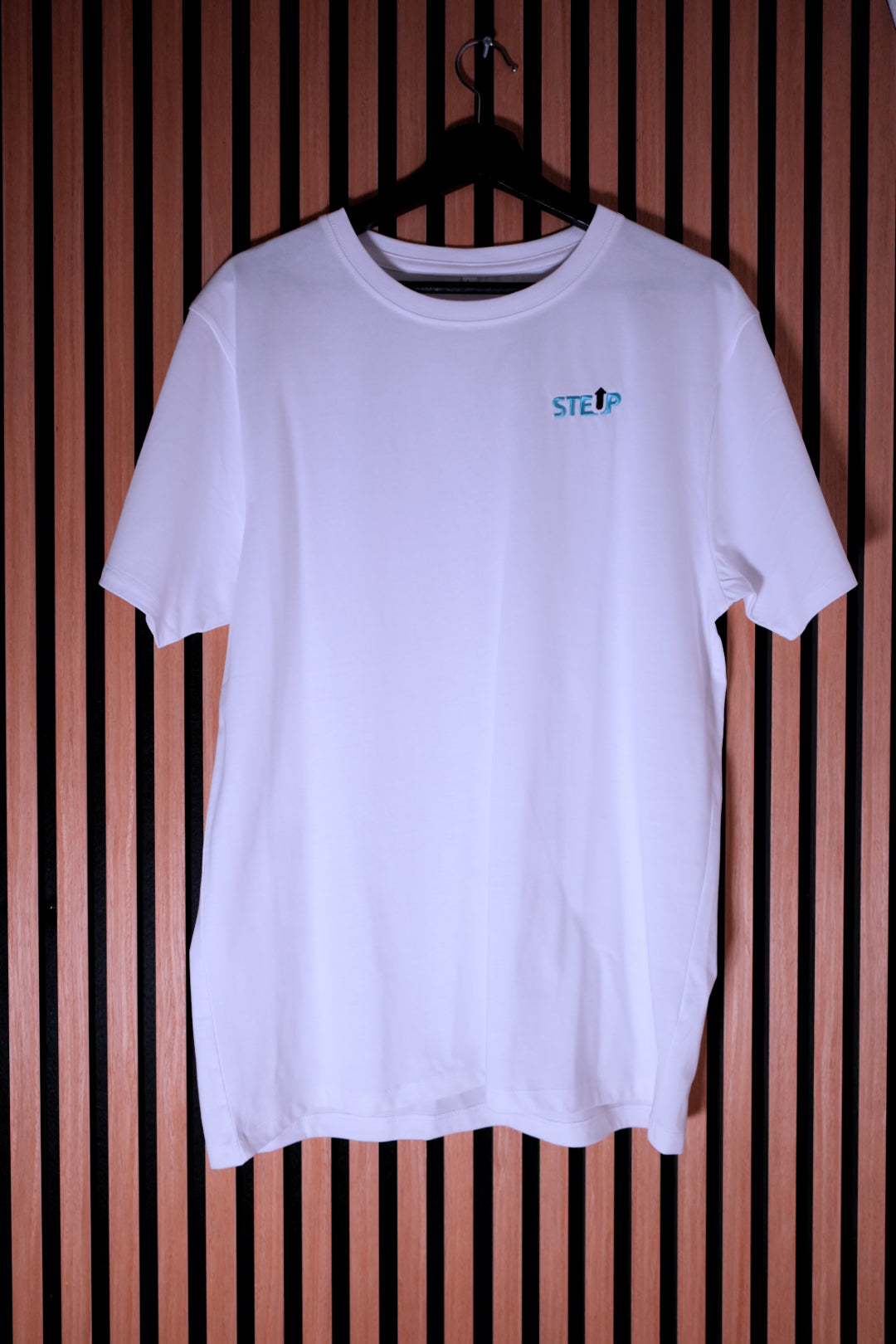 StepUp | Herren weißes Oversized Bio Baumwoll T-Shirt