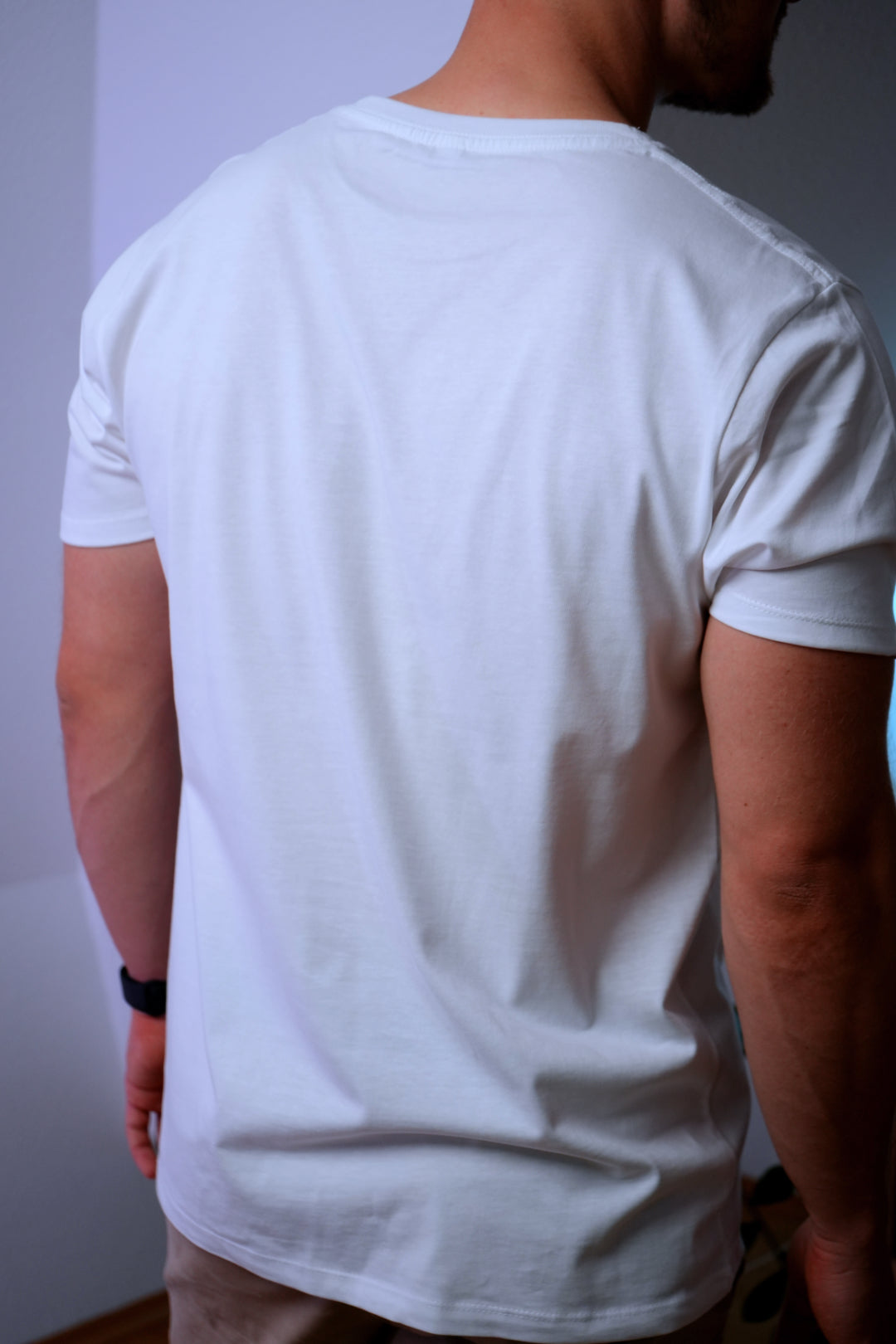 StepUp | Herren weißes Oversized Bio Baumwoll T-Shirt