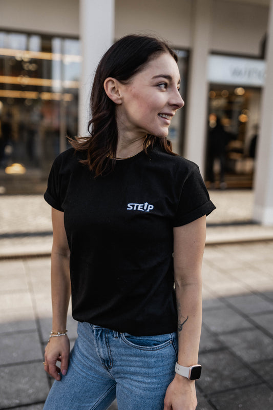StepUp weiß | Frauen Bio Baumwoll T-Shirt