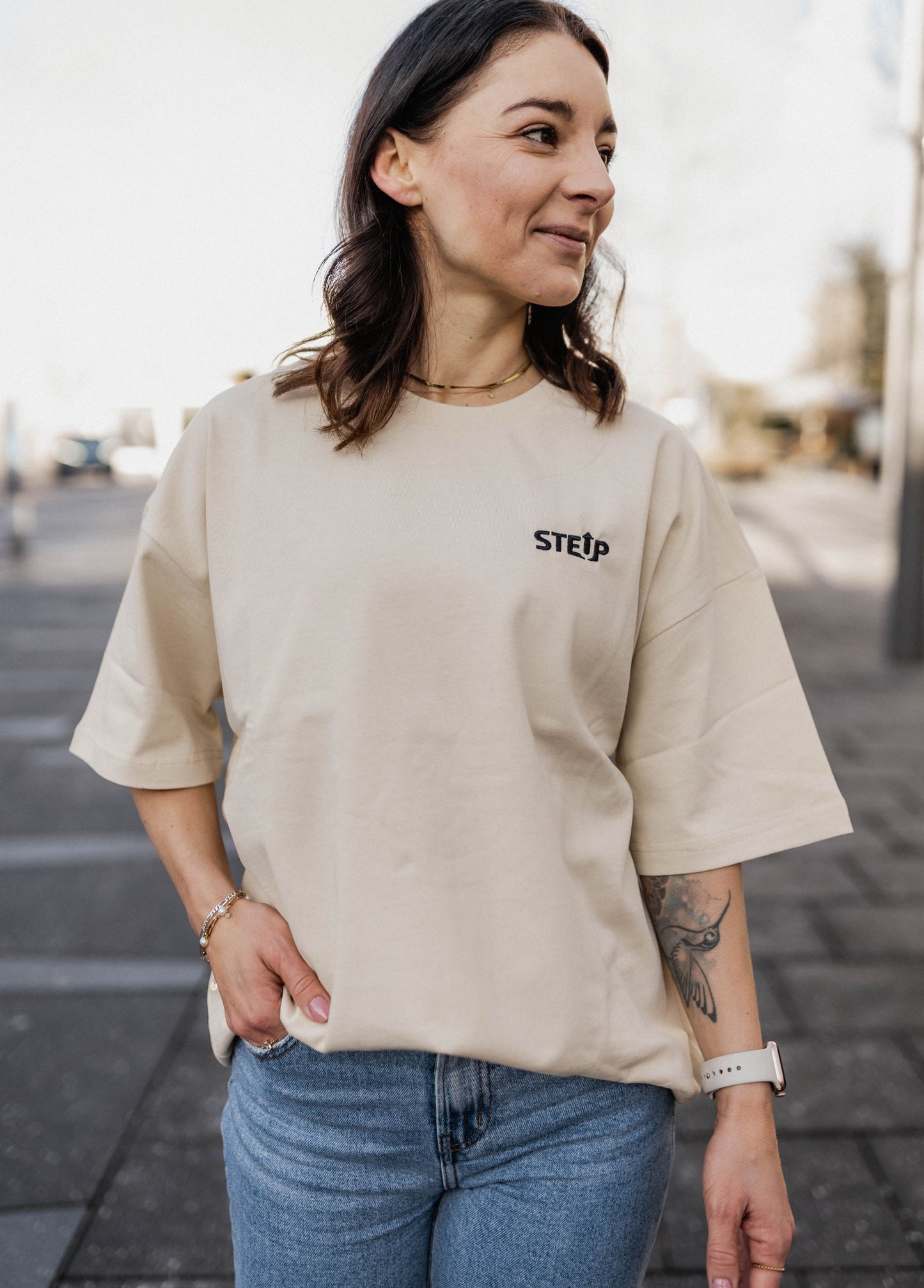 StepUp | Unisex Heavy Oversized Bio Baumwoll T-Shirt