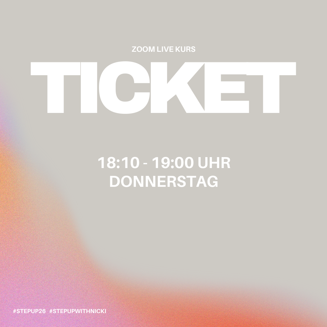 JUNI | Einzelticket | Step Intermediate | Live Kurs | DO 18:10 - 19:00 Uhr | 04.06. + 11.06. + 18.06.