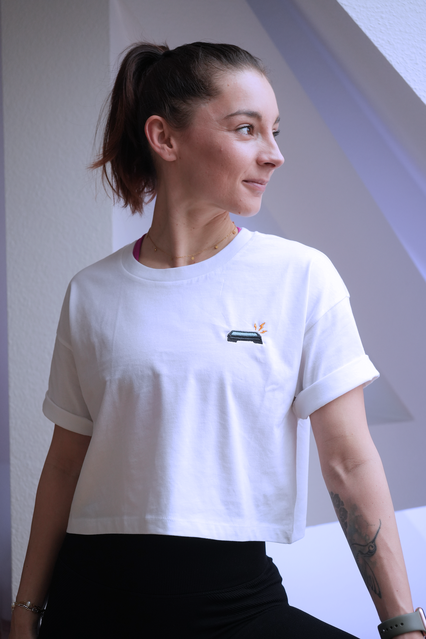 StepBlitz | Bio Baumwoll Oversized Crop Shirt