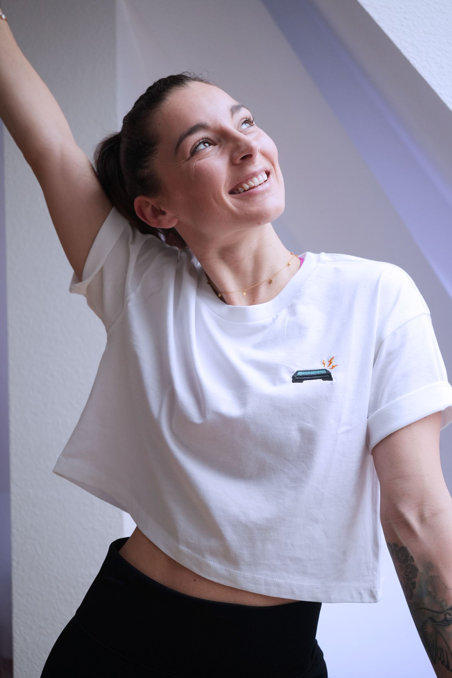 StepBlitz | Bio Baumwoll Oversized Crop Shirt