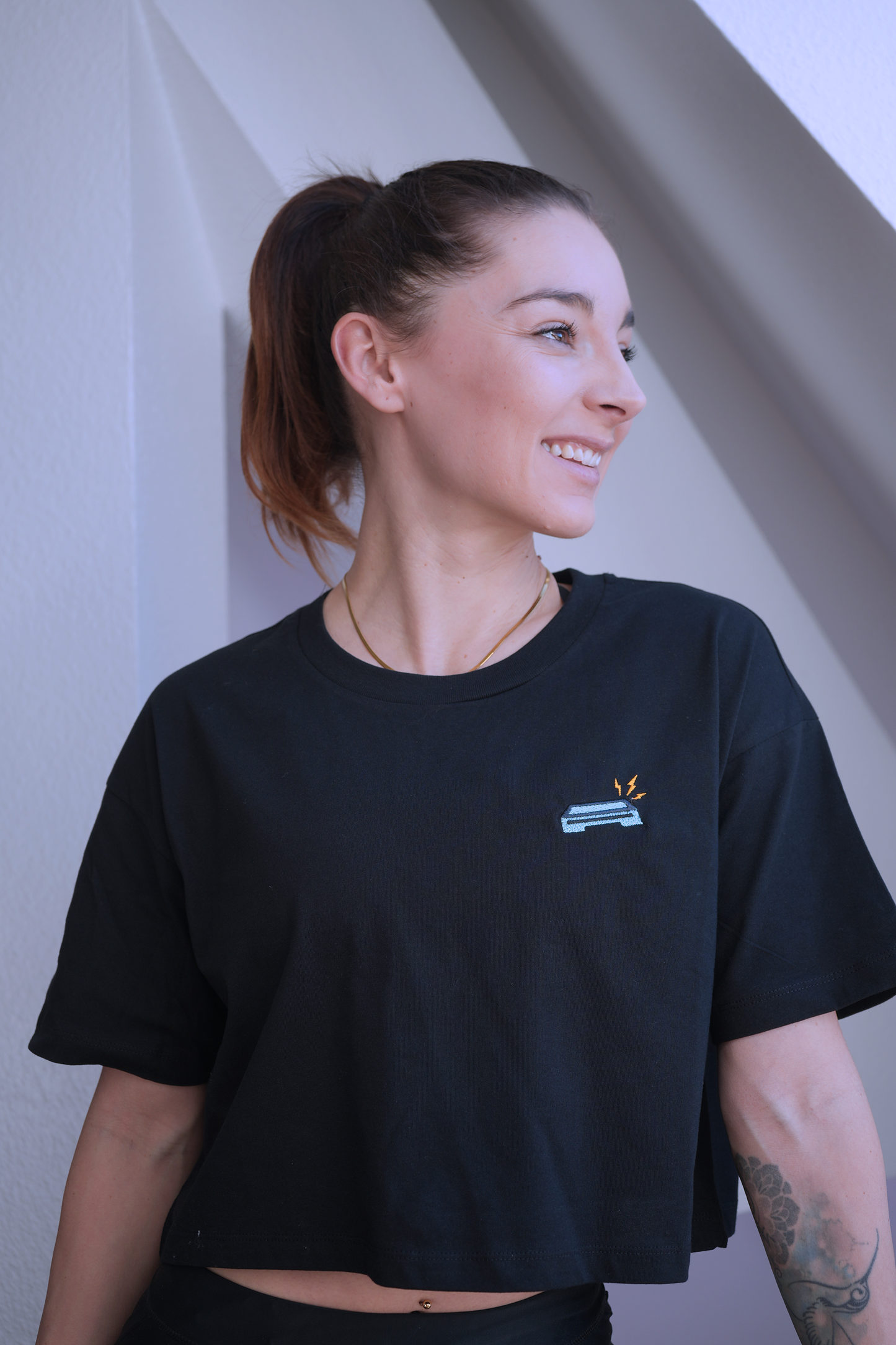 StepBlitz | Bio Baumwoll Oversized Crop Shirt