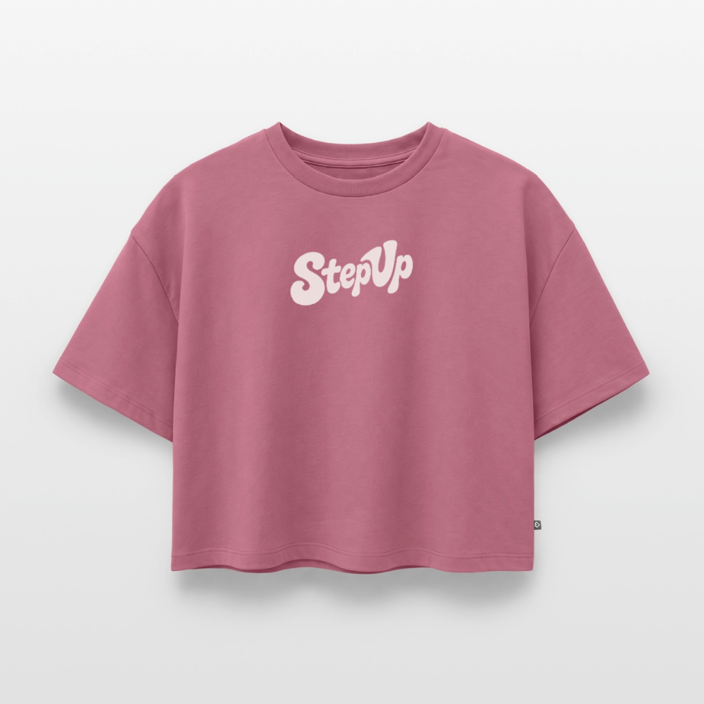 Don´t talk - Frauen Premium Oversized Bio Cropped T-Shirt - Mauve