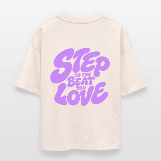 Step Beat love - Stanley/Stella Frauen Boxy Bio-T-Shirt Nova - Natur