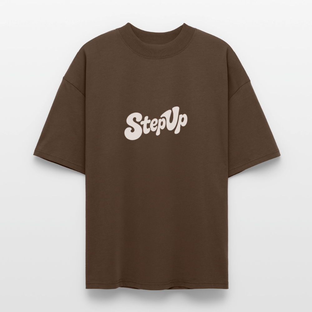 Don´t talk - Stanley/Stella Oversized Unisex Bio T-Shirt Blaster 2.0 - Dunkelbraun