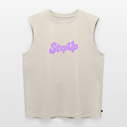 Step Beat Love - Frauen Organic Sleeveless T-Shirt - Beige
