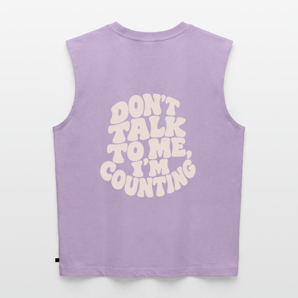 Don´t talk - Frauen Organic Sleeveless T-Shirt - Lavendel