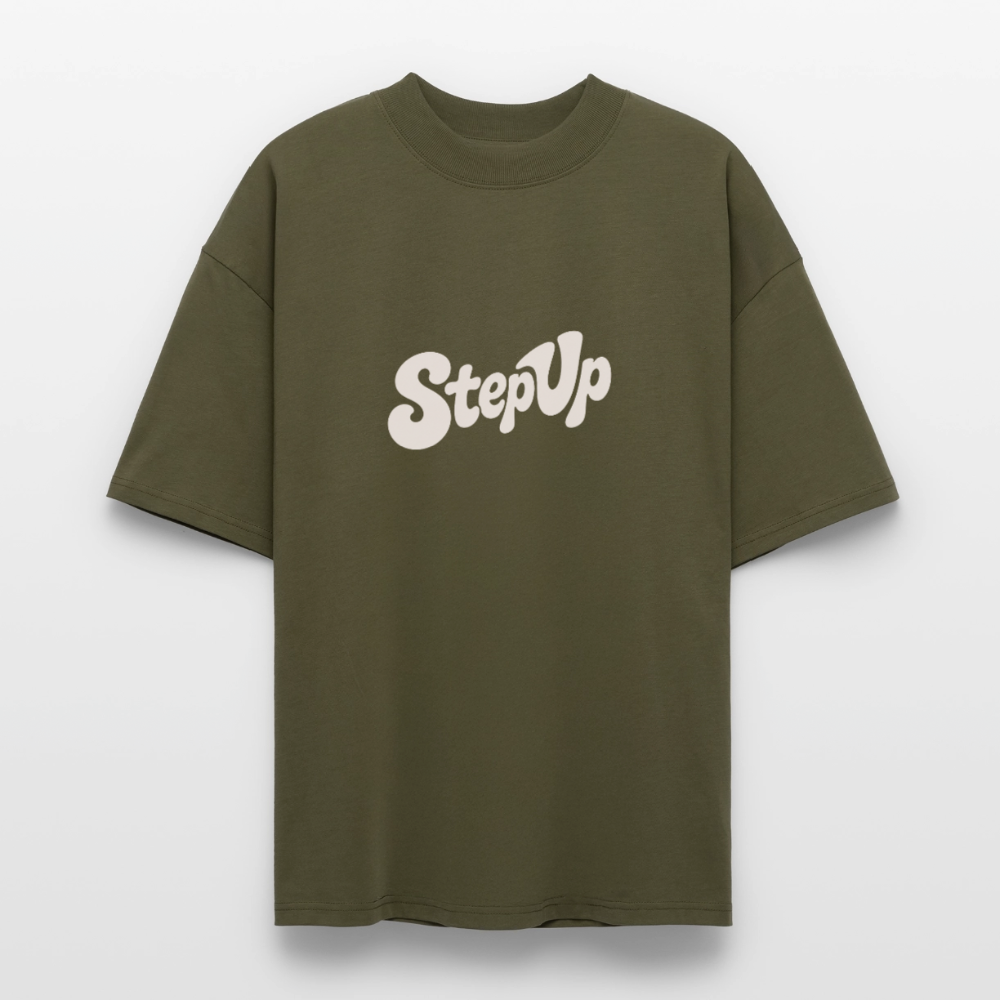 Step Beat Love - Stanley/Stella Oversized Unisex Bio T-Shirt Blaster 2.0 - Khaki