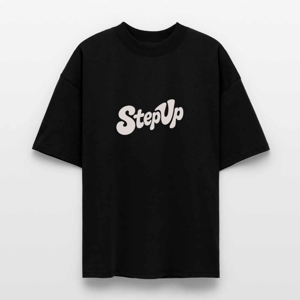 Step Beat Love - Stanley/Stella Oversized Unisex Bio T-Shirt Blaster 2.0 - Schwarz