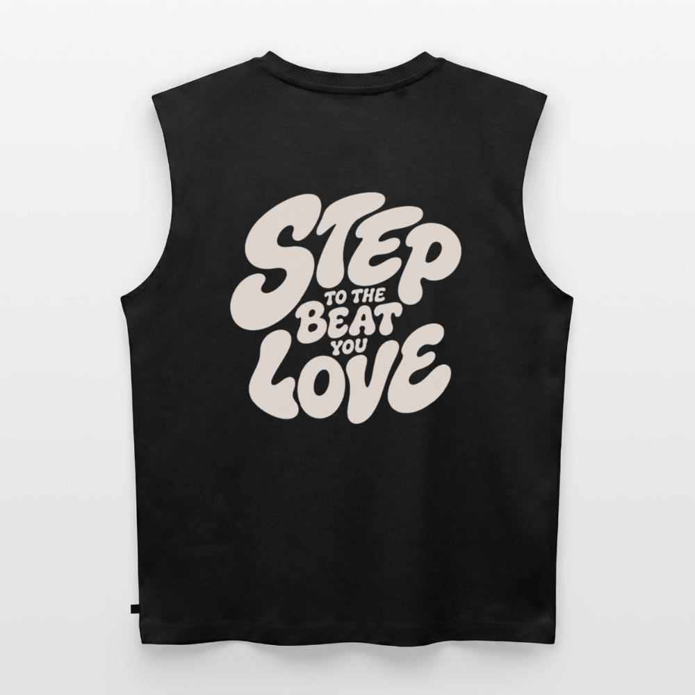 Frauen Organic Sleeveless T-Shirt - Schwarz