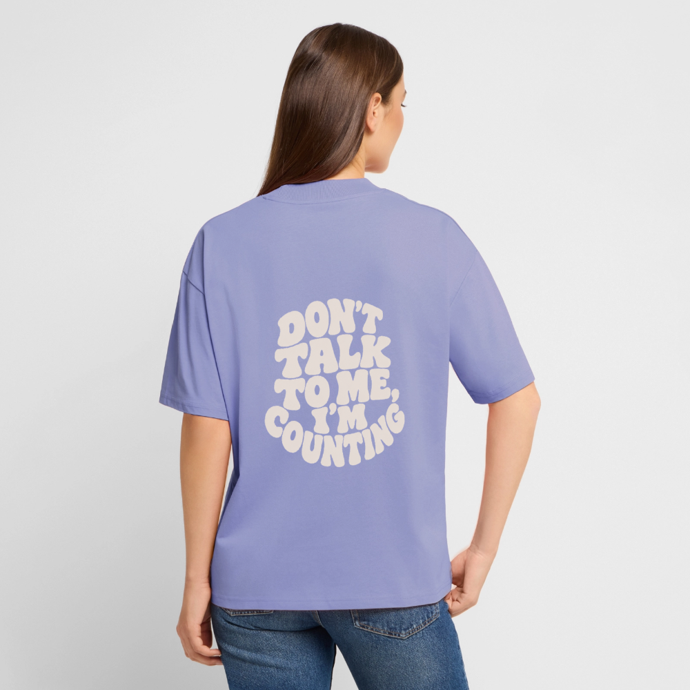 Don´t talk - Stanley/Stella Oversized Unisex Bio T-Shirt Blaster 2.0 - Violett