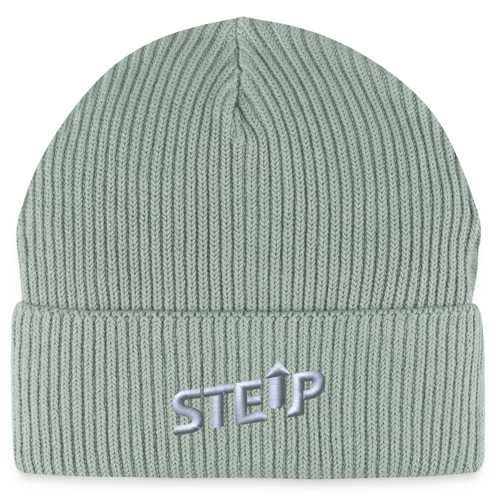 StepUp FISHERMAN BEANIE - Helles Graugrün