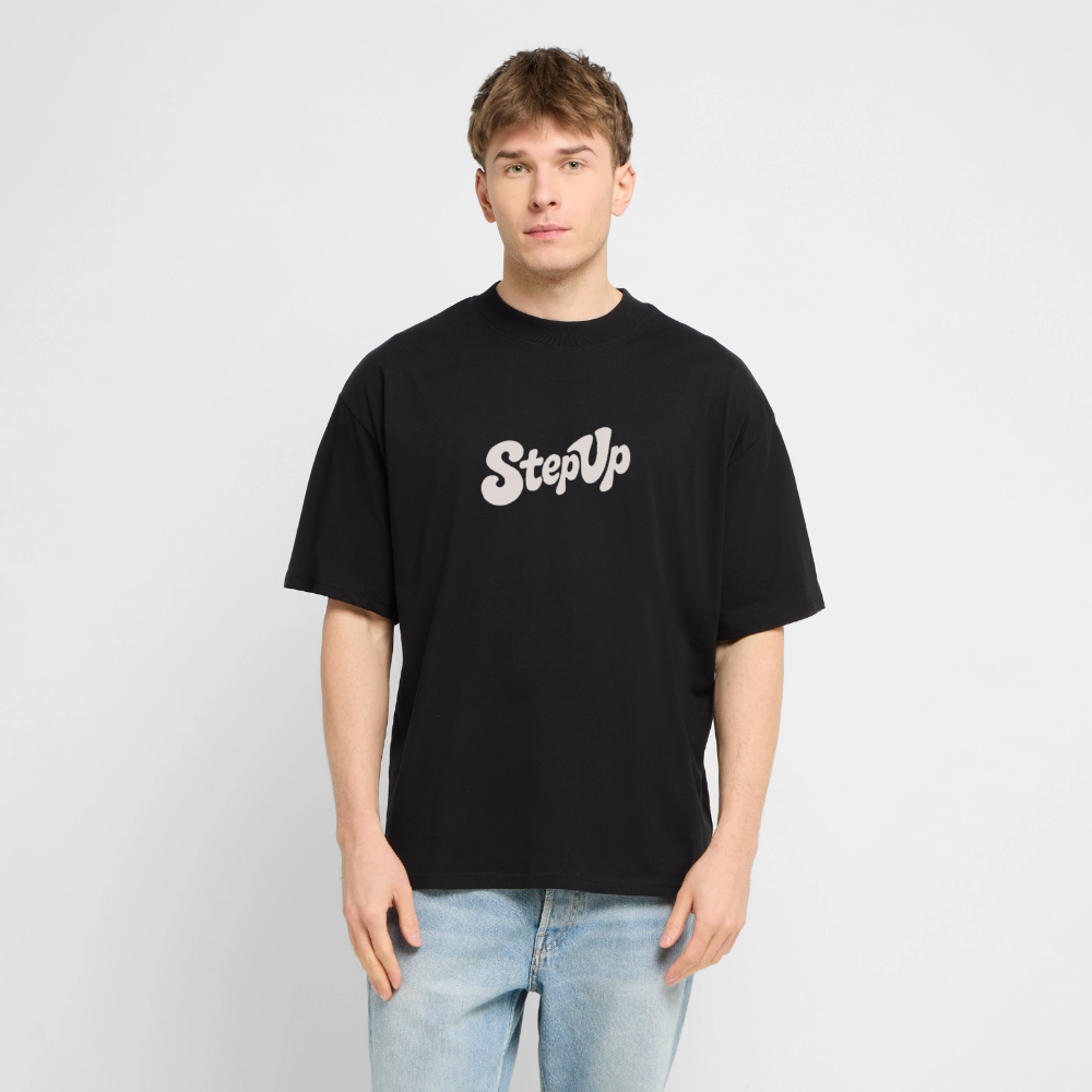 Step Beat Love - Stanley/Stella Oversized Unisex Bio T-Shirt Blaster 2.0 - Schwarz