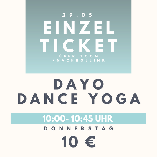 Einzelticket | Feiertags Special 29.05. | DaYo