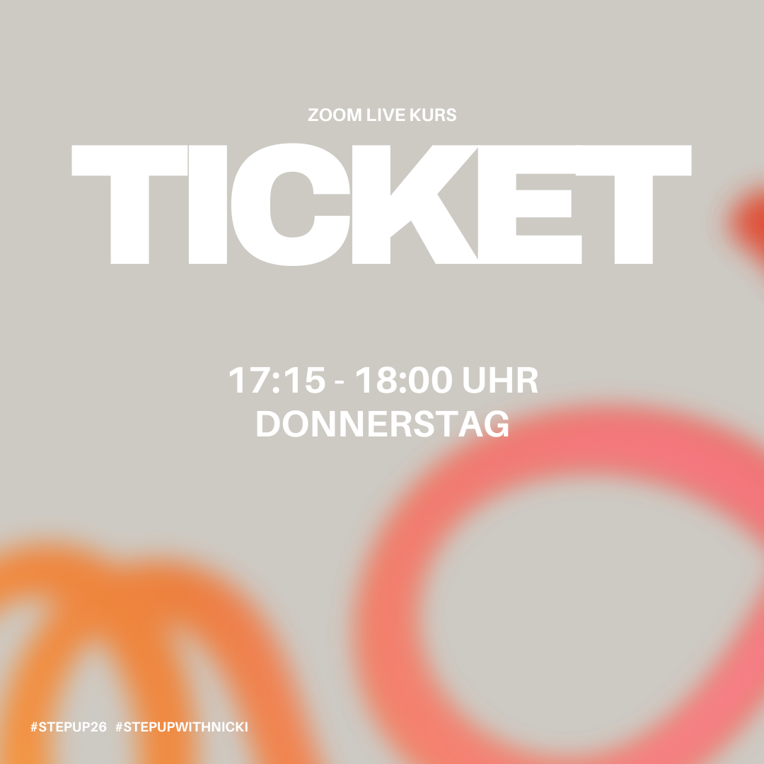 JUNI | Einzelticket | CORE 3D | Live Kurs | DO 17:15 - 18:00 Uhr | 04.06. + 11.06. + 18.06.