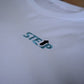 StepUp | Frauen weißes Oversized Bio Baumwoll T-Shirt