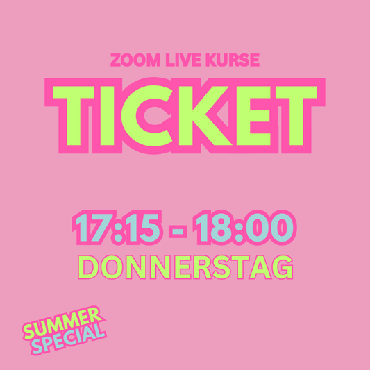 August Einzelticket | Fatburner Workout | Live Kurs | DO 17:15 Uhr