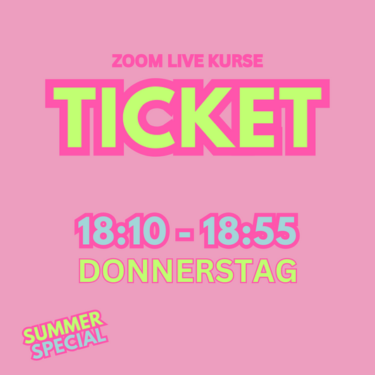 August Einzelticket | Step Choreo Intermediate | Live Kurs | DO 18:10