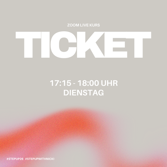 AUGUST | Einzelticket | StepUp Burn | Live Kurs | DI 17:15 - 18:00 Uhr