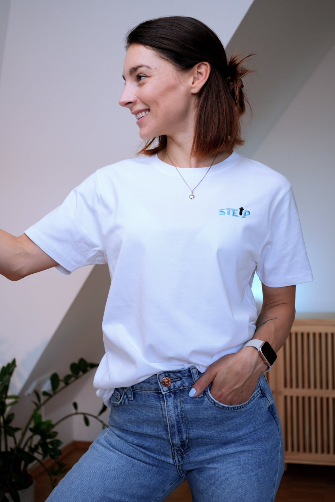 StepUp | Frauen Oversized Bio Baumwoll T-Shirt